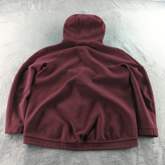 Nike Hoodie Mens Medium Maroon Full Zip Sweatshirt Athletic Logo 811710-681 - Picture 3 of 10